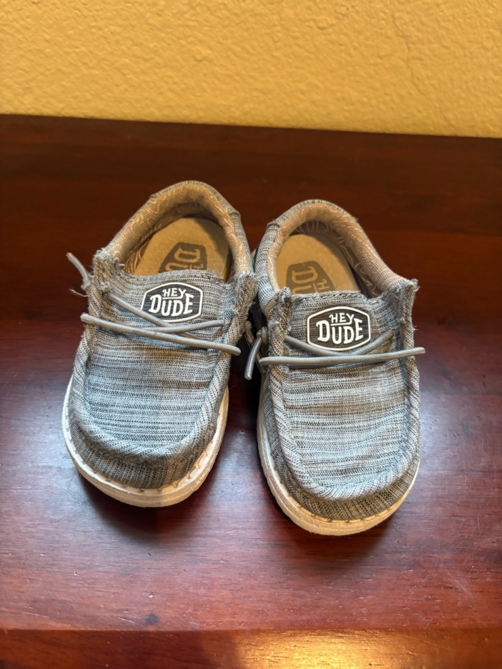 Hey Dude Kids Slip-On Sneakers in Light Gray